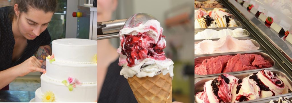 Existenzgründung: Eis, Eistorten, Eisbomben und Eispralinen im Café Eisliebe
